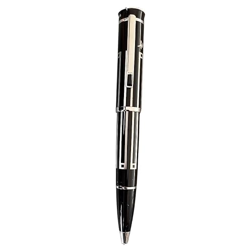 RORFFK Luxus-Füllfederhalter mit geprägtem Logo, großer Schriftsteller, schwarzer Füllfederhalter, Geschenk, Schreibwaren, Stift (C,Just Pen) von RORFFK
