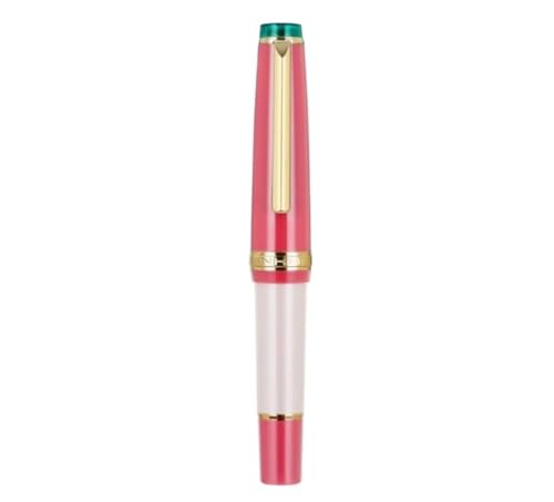 RORFFK Mini-Füllfederhalter mit goldfarbenem Clip, extra feine Feder, EF-Stifte für reibungsloses Schreiben, 10,6 cm (Guave, F Feder) von RORFFK