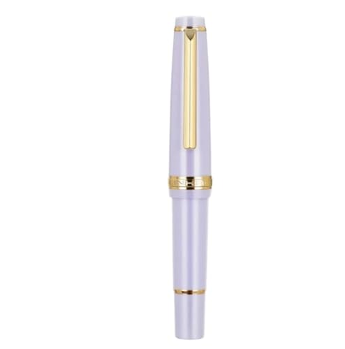 RORFFK Mini Short Style Series Füllfederhalter mit goldfarbenem Clip, 0,38 mm, extra feine Feder, EF-Stifte für reibungsloses Schreiberlebnis, 10,6 cm (Lavendel, EF-Feder) von RORFFK