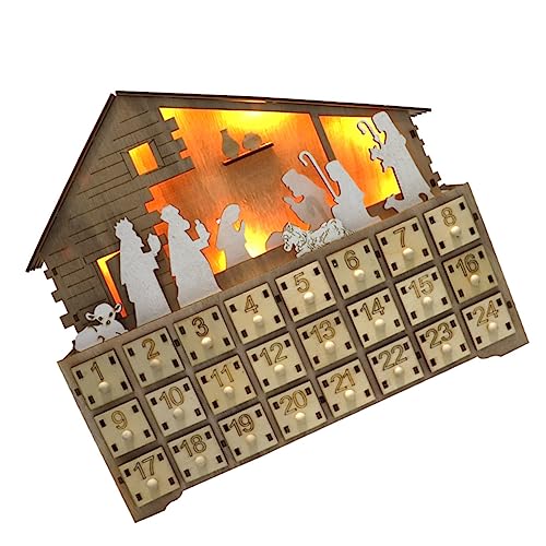 RORPOIR 1 Stück Zeitschreiber Weihnachtskalender Beleuchten Weihnachtsadvent Heimbüro Dekorativer Kalender Aus Holz Geführter Kalender Aus Holz Led Licht Kalender Hölzern RORPOIR 1 Stück Zeitschreiber Weihnachtskalender Beleuchten Weihnachtsadvent Heimbüro Dekorativer Kalender Aus Holz Geführter Kalender Aus Holz Led Licht Kalender Hölzern von RORPOIR