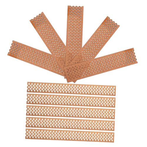 RORPOIR 10 Stück Holz Dochte mit Dreieckigem Gitterdesign Rauchfreie Knisternde Kirschholz Kerzendochte für DIY Aromatherapie Kerzen Effiziente Saubere Flamme ohne Rauch für Entspannte von RORPOIR