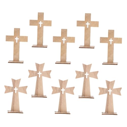 RORPOIR 10 Stück Kreuzornamente Aus Holz Tisch Stehendes Kreuz Gebetskreuz Aus Holz Tafelaufsätze Für Die Taufe Gebet Holzkreuz Schreibtisch Katholische Tischdekoration Beige RORPOIR 10 Stück Kreuzornamente Aus Holz Tisch Stehendes Kreuz Gebetskreuz Aus Holz Tafelaufsätze Für Die Taufe Gebet Holzkreuz Schreibtisch Katholische Tischdekoration Beige von RORPOIR