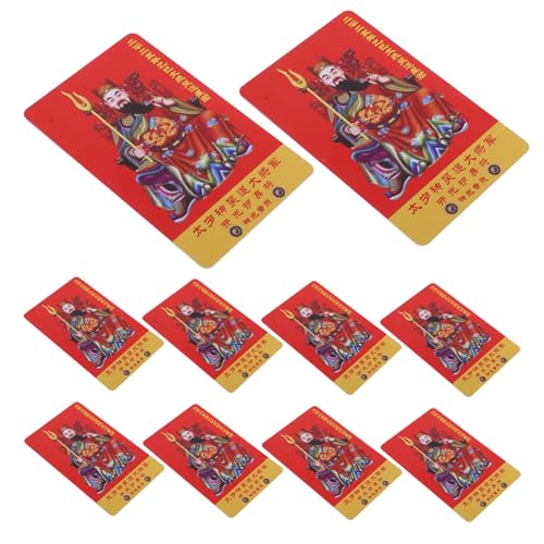 RORPOIR 10 Stück Tai Karten Tierkreiszeichen Feng Shui Symbole Neujahrs Schlangenkarten Event Party Zubehör Feng Shui Amulettkarten Traditionelles RORPOIR 10 Stück Tai Karten Tierkreiszeichen Feng Shui Symbole Neujahrs Schlangenkarten Event Party Zubehör Feng Shui Amulettkarten Traditionelles von RORPOIR