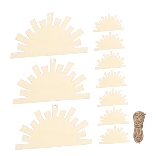 RORPOIR 10Stücke Unfertige Holzscheiben DIY Holzchips für Bastelprojekte Glatte Oberfläche Unvollendete Holzslices für Hochzeiten und Partys Dekorative Holzanhänger zum Bemalen von RORPOIR