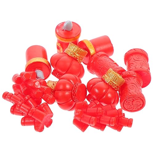 RORPOIR 12pcs Harz Laterne Wohnkultur Weihnachten Decor Neue Jahr Ornament Desktop Ornament RORPOIR 12pcs Harz Laterne Wohnkultur Weihnachten Decor Neue Jahr Ornament Desktop Ornament von RORPOIR