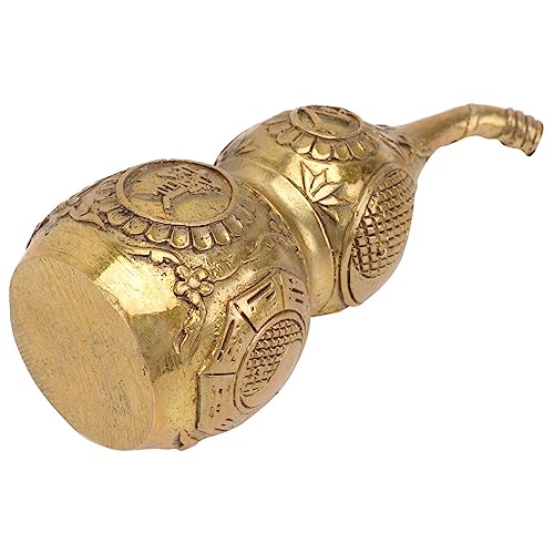 RORPOIR Kupfer Handwerk Für Home Desktop Ornament Feng Shui Mate Kürbis Kunstwerk von RORPOIR