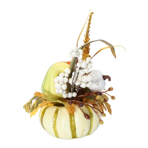 RORPOIR 1pc Kürbis-Dekoration Für Die Herbsternte Weißes Kunstkürbis-Set Für Halloween- Einfach Zu Platzieren RORPOIR 1pc Kürbis-Dekoration Für Die Herbsternte Weißes Kunstkürbis-Set Für Halloween- Einfach Zu Platzieren von RORPOIR