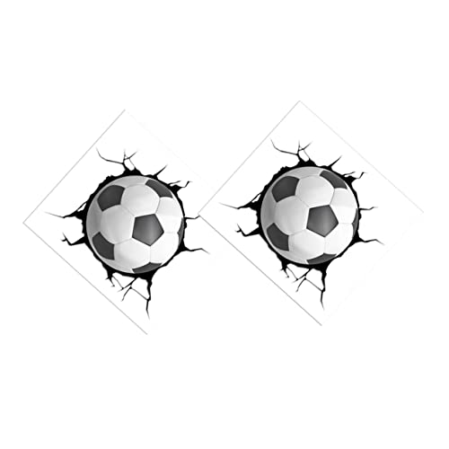 RORPOIR 2 Bögen Fußball-wandaufkleber 3d-fußball-raumdekoration für Jungen und Mädchen Schlafzimmer-wanddekoration RORPOIR 2 Bögen Fußball-wandaufkleber 3d-fußball-raumdekoration für Jungen und Mädchen Schlafzimmer-wanddekoration von RORPOIR