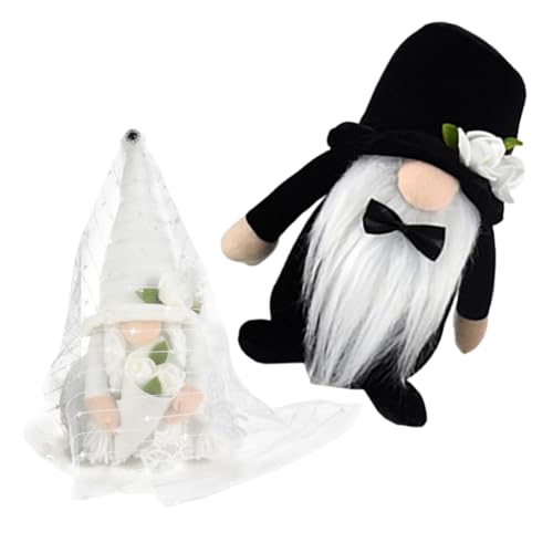 RORPOIR 2 Stück Bouquet Puppe Gnom Zwerg Tisch Hochzeitszimmer Hochzeitsdekorationen im Innenbereich Hochzeitsschmuck Kies von RORPOIR