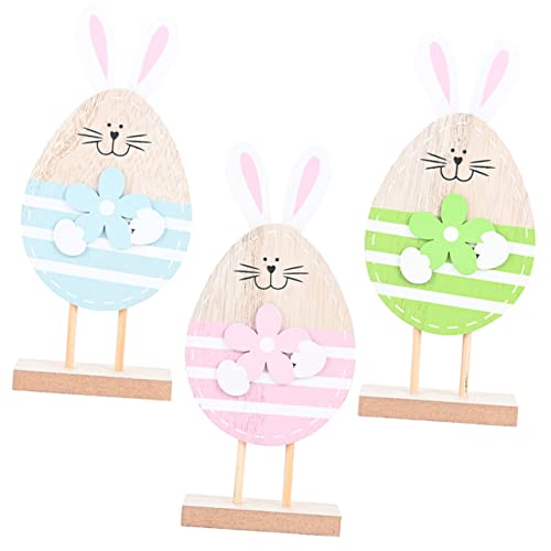 RORPOIR 3 Stück Hölzerne Kaninchenschmuck Frühlingsdekor Hase Desktop-Kaninchen-Schild-Ornament Bunny Egg Figuring Holz RORPOIR 3 Stück Hölzerne Kaninchenschmuck Frühlingsdekor Hase Desktop-Kaninchen-Schild-Ornament Bunny Egg Figuring Holz von RORPOIR