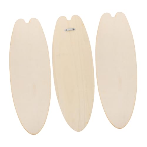 RORPOIR 3 Stück Teiliges Surfboard Wanddekor aus Unbehandeltem Holz Leichte Holz-schilder für DIY Bastelprojekte Wetterfeste Hawaiianische Stranddeko Vielseitige Wandkunst für Innen und von RORPOIR