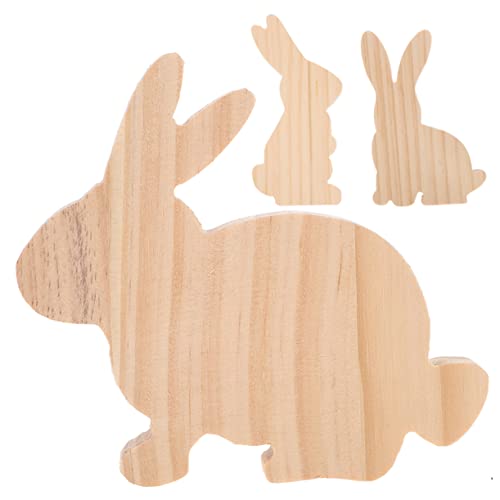 RORPOIR Osterhasen Dekorationen Baby Bunny 3 Stücke Bunny Statue Holz Zeichen Ostern Figuren RORPOIR Osterhasen Dekorationen Baby Bunny 3 Stücke Bunny Statue Holz Zeichen Ostern Figuren von RORPOIR