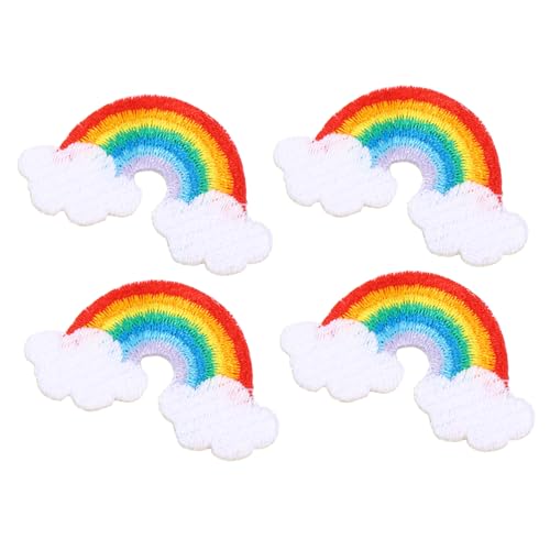 RORPOIR 4 Stück Teiliges DIY Regenbogen Patches Selbstklebend Polyester Aufnäher für Kleidung Wand Deko Einfache Anwendung Kompakt und Tragbar RORPOIR 4 Stück Teiliges DIY Regenbogen Patches Selbstklebend Polyester Aufnäher für Kleidung Wand Deko Einfache Anwendung Kompakt und Tragbar von RORPOIR