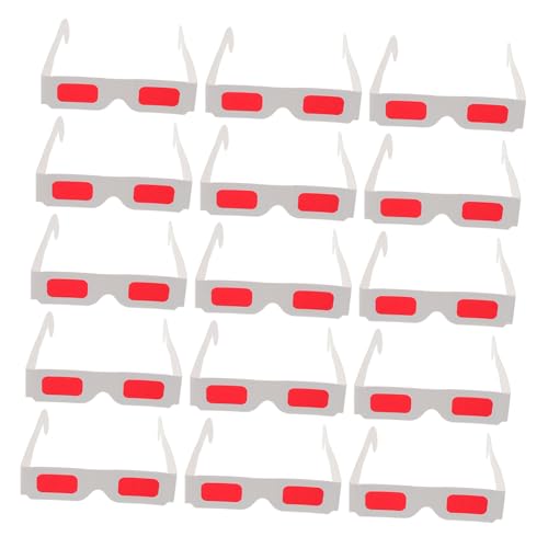 RORPOIR 50 Stück Fun Brillen für Erwachsene Rote Sonnenbrillen für Filme Partys und Besondere Anlässe Ergonomisches Design für Maximalen Tragekomfort Einzigartiges Seherlebnis von RORPOIR