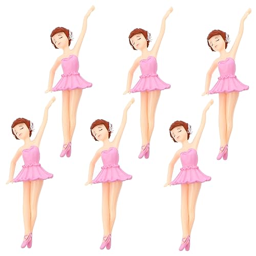 RORPOIR 6 Stück Hübsche Ballettmädchen Schlüsselanhänger PVC Dekorative Cake Topper für Kreative Bastelprojekte und Micro Landschaften Elegantem RORPOIR 6 Stück Hübsche Ballettmädchen Schlüsselanhänger PVC Dekorative Cake Topper für Kreative Bastelprojekte und Micro Landschaften Elegantem von RORPOIR