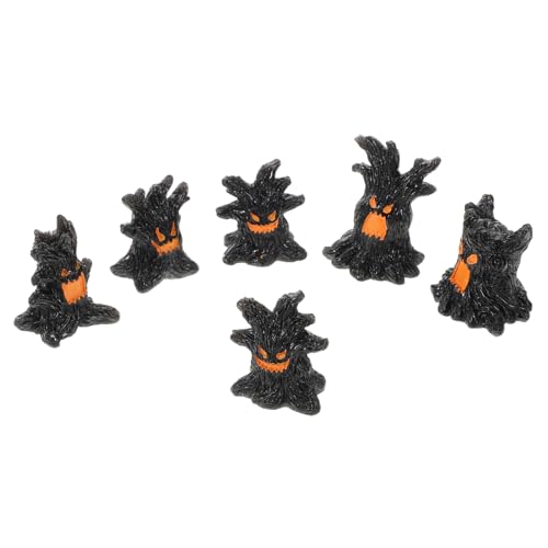 RORPOIR 6 Stück Resin Ornamente für DIY Bastelprojekte Spooky Tischdekoration für Halloween Feiern und Innenräume von RORPOIR