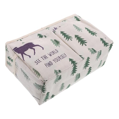RORPOIR Beige Bett Organizer Hängender Aufbewahrungsbeutel mit Verstellbaren Gurten für Etagen Wohnheimbetten Kompakt Leicht für Bücher Handy Brille Praktische Betttaschen für Kleine von RORPOIR