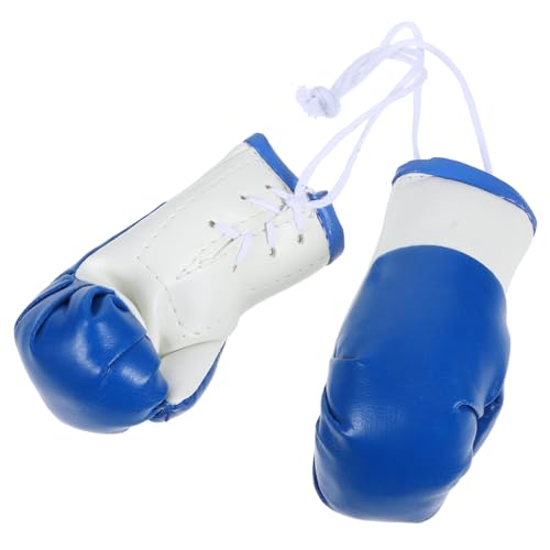 RORPOIR Boxhandschuhe-schlüsselanhänger Mini-Boxhandschuhe Für Autospiegel Weihnachtsschmuck Schlüsselanhänger Charm Dekoratives Spielzeug Weißes Set von RORPOIR