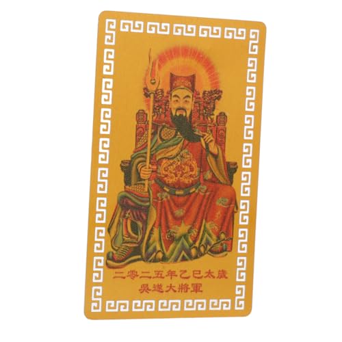 RORPOIR Chinesische Amulettkarte Li Cheng Tai Sui Schutz vor Negativer Energie Langlebig für Zuhause Büro Geschäft Feng Shui Glück und RORPOIR Chinesische Amulettkarte Li Cheng Tai Sui Schutz vor Negativer Energie Langlebig für Zuhause Büro Geschäft Feng Shui Glück und von RORPOIR