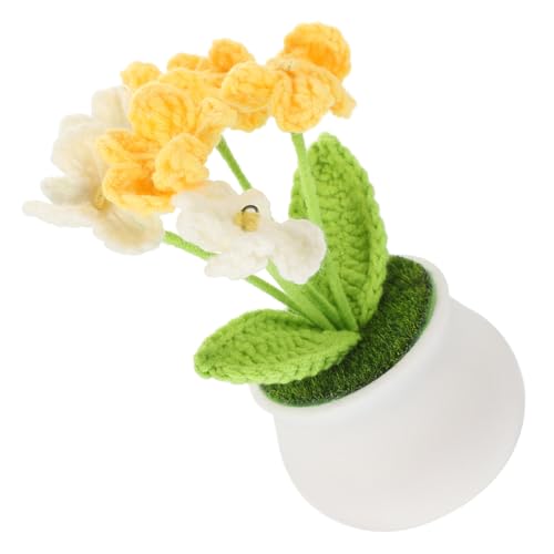 RORPOIR Handgefertigte Häkelblume Dekorative Kleine Topfpflanze aus Wolle Langlebig und Farbintensiv Leichte Tischdekoration für Zuhause Büro und Geschenkidee RORPOIR Handgefertigte Häkelblume Dekorative Kleine Topfpflanze aus Wolle Langlebig und Farbintensiv Leichte Tischdekoration für Zuhause Büro und Geschenkidee von RORPOIR