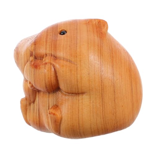 RORPOIR Handgefertigte Holzfigur Hamster Handgeschnitzte Miniatur Holzskulptur Nachhaltige Dekoration für Zuhause Büro Geschenkidee aus Natürlichem Holz RORPOIR Handgefertigte Holzfigur Hamster Handgeschnitzte Miniatur Holzskulptur Nachhaltige Dekoration für Zuhause Büro Geschenkidee aus Natürlichem Holz von RORPOIR