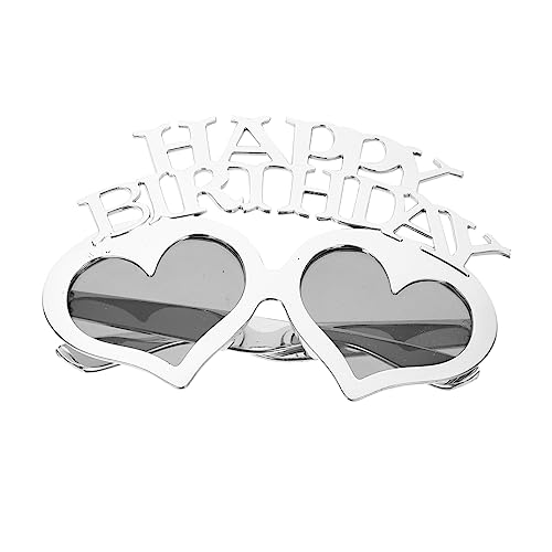 RORPOIR Herzförmige Geburtstag Brille Lustige Party Eyewear für Erwachsene Kreative Fotorequisiten zur Dekoration für Geburtstagsfeiern Bunten Farben von RORPOIR