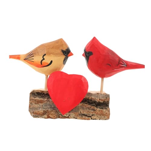 RORPOIR Holz-DIY-Ornamente bürodeko büro Dekoration Glühbirnenabdeckung bündeln Giebel für Paare rustikale Hochzeitsdekoration Partydekoration zum Valentinstag hölzern von RORPOIR