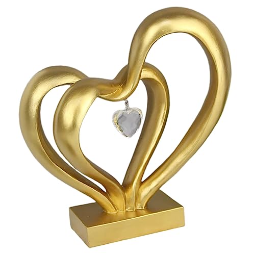 RORPOIR Herz Dekorationen Harz Statue Romantische Hochzeit Ornament Tabletop Skulptur Valentinstag RORPOIR Herz Dekorationen Harz Statue Romantische Hochzeit Ornament Tabletop Skulptur Valentinstag von RORPOIR