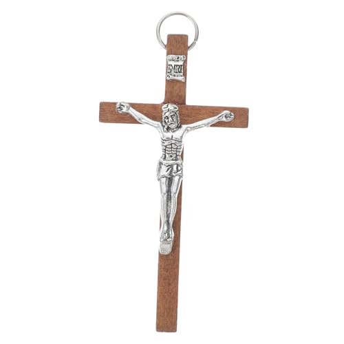 RORPOIR Gesegnetes Holzkreuz Handwerk Jesus-kreuzigungsanhänger Für Die Inneneinrichtung Religiöses Handwerk von RORPOIR