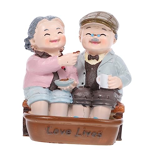 RORPOIR Miniatur Alte Mann Oma Statue Kuchen Ornament Desktop Decor Geburtstag Partei Liefert Harz RORPOIR Miniatur Alte Mann Oma Statue Kuchen Ornament Desktop Decor Geburtstag Partei Liefert Harz von RORPOIR