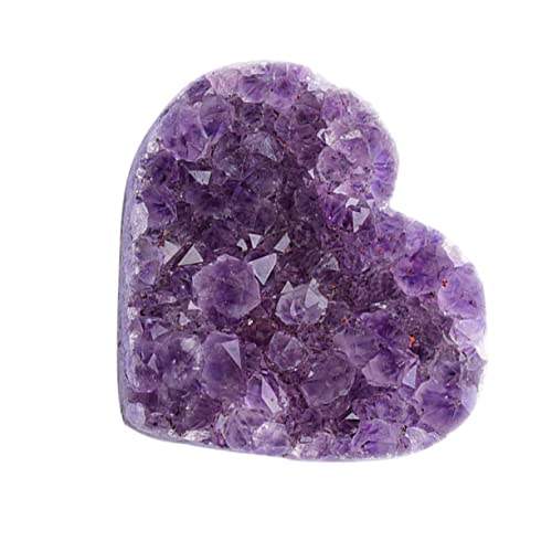 RORPOIR Natürliche Cluster Strasssteine Wand Dekorationen Herzvase Herz Sonnenbrille Rot Geode Dekorativ Steinperlen Ornament Statue Herzen Kristallstein Violett RORPOIR Natürliche Cluster Strasssteine Wand Dekorationen Herzvase Herz Sonnenbrille Rot Geode Dekorativ Steinperlen Ornament Statue Herzen Kristallstein Violett von RORPOIR