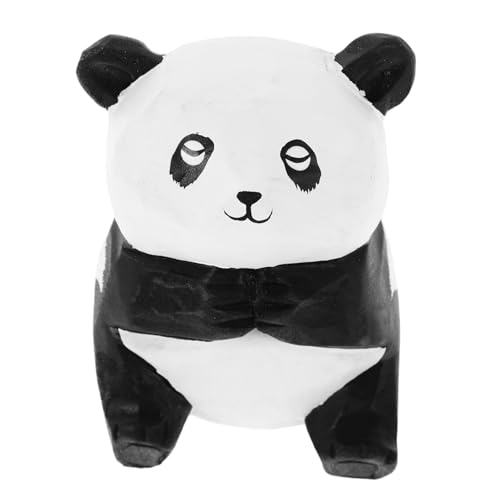 RORPOIR Rustikale handgeschnitzte Pandafigur Holzhandwerk Ornamente für das Home Office kompakte Schreibtischdekoration Wohndekor-Artikel RORPOIR Rustikale handgeschnitzte Pandafigur Holzhandwerk Ornamente für das Home Office kompakte Schreibtischdekoration Wohndekor-Artikel von RORPOIR