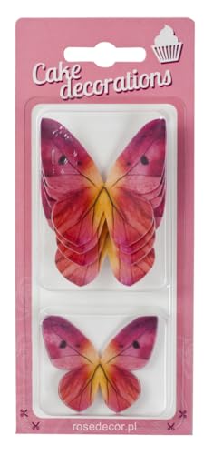 Bella Decor Essbare Tortendeko Schmetterlinge Rosa 8 Stück 3D Oblate Deko Für Kuchen Torten Muffins Dessert Cupcake Deko Perfekt für Geburtstage Hochzeiten Einschulung Essbar Bella Decor Essbare Tortendeko Schmetterlinge Rosa 8 Stück 3D Oblate Deko Für Kuchen Torten Muffins Dessert Cupcake Deko Perfekt für Geburtstage Hochzeiten Einschulung Essbar von ROSEDECOR