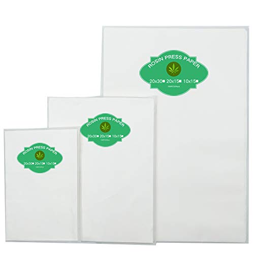 Vorgeschnittenes Pergamentpapier für Heizpresse, glatte Silikonbeschichtung auf beiden Seiten, 100 Blatt (20,3 x 30,5 cm) von ROSIN PRESS
