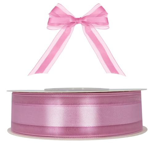 Bänder zum Basteln, 25 mm, 22 m, violettes Organzaband, Satinbänder für Geschenkverpackungen, Haarband, Hochzeit, Auto, Kuchenband, Party-Dekoration Bänder zum Basteln, 25 mm, 22 m, violettes Organzaband, Satinbänder für Geschenkverpackungen, Haarband, Hochzeit, Auto, Kuchenband, Party-Dekoration von ROSTEEN