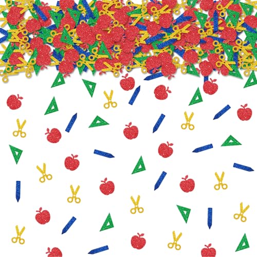 100 Stück Konfetti für Lehrertag, Goldglitzer, Schulanfang, Tischkonfetti, Dankeschön, Lehrer, Papierausschnitte für Lehrer, Wertschätzung, Party, Tischdekoration 100 Stück Konfetti für Lehrertag, Goldglitzer, Schulanfang, Tischkonfetti, Dankeschön, Lehrer, Papierausschnitte für Lehrer, Wertschätzung, Party, Tischdekoration von ROSTYAKZ