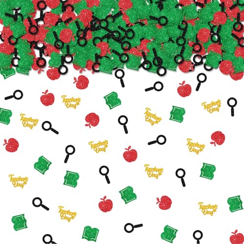 100 Stück Konfetti für Lehrertag, Goldglitzer, Schulanfang, Tischkonfetti, Dankeschön, Lehrer, Papierausschnitte für Lehrer, Wertschätzung, Party, Tischdekoration 100 Stück Konfetti für Lehrertag, Goldglitzer, Schulanfang, Tischkonfetti, Dankeschön, Lehrer, Papierausschnitte für Lehrer, Wertschätzung, Party, Tischdekoration von ROSTYAKZ