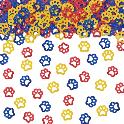 100 Stück Welpenpfoten-Konfetti, goldfarbener Glitzer, Haustier-Hunde-Tischkonfetti für Babyparty, Hundepfoten-Papierstreuung, Welpengeburtstag/Haustier-Themenparty, Tischdekoration 100 Stück Welpenpfoten-Konfetti, goldfarbener Glitzer, Haustier-Hunde-Tischkonfetti für Babyparty, Hundepfoten-Papierstreuung, Welpengeburtstag/Haustier-Themenparty, Tischdekoration von ROSTYAKZ