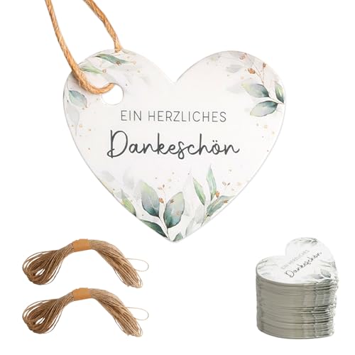 100 Stück Danke Anhänger Herz Eukalyptus 5cm, Dankeschön Hochzeit Geschenkanhänger mit 20m Schnur, Etiketten Herz Anhänger Eukalyptus Tags für DIY Karneval JGA Kommunion Hochzeit Geburtstag Taufe 100 Stück Danke Anhänger Herz Eukalyptus 5cm, Dankeschön Hochzeit Geschenkanhänger mit 20m Schnur, Etiketten Herz Anhänger Eukalyptus Tags für DIY Karneval JGA Kommunion Hochzeit Geburtstag Taufe von ROSYLEVE