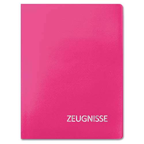 ROTH Zeugnismappe Basic - 20 Einlagen für bis zu 40 Zeugnisse - dokumentenecht - Dokumentenmappe (magenta) von ROTH