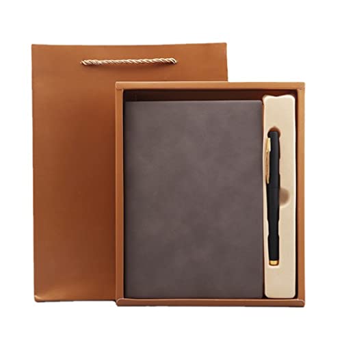 ROUZIHU Set mit Schreibwaren des Notizblocks des Geschenks 'Büro des Notizbuchs der festgelegten Geschenkbox für Schreibwaren des Buches des Notizbuchs (Blau, Weiß) von ROUZIHU