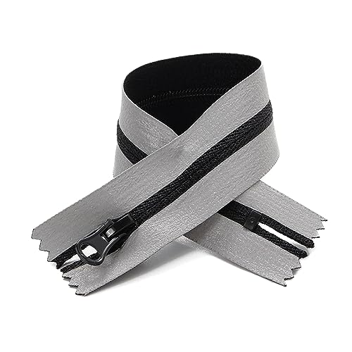 2 Stück 20/80cm 3# Nylon-Reißverschlüsse, wasserdicht, offener reflektierender Reißverschluss für DIY-Kleidung, Zelte, Nähreißverschluss, Schwarz, 20cm 2 Stück 20/80cm 3# Nylon-Reißverschlüsse, wasserdicht, offener reflektierender Reißverschluss für DIY-Kleidung, Zelte, Nähreißverschluss, Schwarz, 20cm von ROWCES