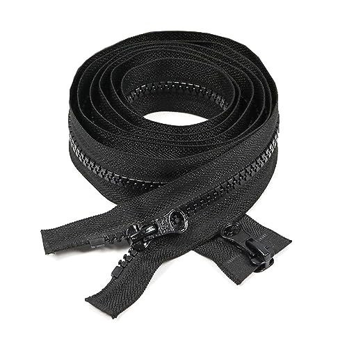 50–500cm 5# Harz-Reißverschluss, schwarz/weiß, Doppelschieber-Reißverschluss für DIY Mantel, Zelt, Kleidung, Nähzubehör, Schwarz, 300cm 50–500cm 5# Harz-Reißverschluss, schwarz/weiß, Doppelschieber-Reißverschluss für DIY Mantel, Zelt, Kleidung, Nähzubehör, Schwarz, 300cm von ROWCES