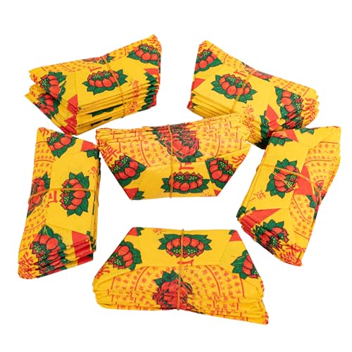 60 Stück Lotus-Barren/Yuan Bao, Ahnengeld, chinesisches Joss-Papier für Ahnenanbetung, Grabwehtag, Frühlingsfest, hungriges Geisterfest, Beten für Buddha 60 Stück Lotus-Barren/Yuan Bao, Ahnengeld, chinesisches Joss-Papier für Ahnenanbetung, Grabwehtag, Frühlingsfest, hungriges Geisterfest, Beten für Buddha von ROYESI