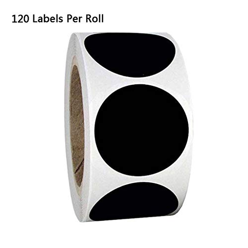 120 Stück/Rolle, runde Kreidetafel-Aufkleber, Küchenglas, Dankesaufkleber, Rolle 120 Stück/Rolle, runde Kreidetafel-Aufkleber, Küchenglas, Dankesaufkleber, Rolle von ROYJJ