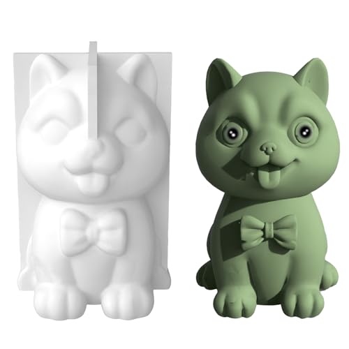 3D-Silikonform für Hunde, Kristall, Epoxidharz, Tierherstellung, handgefertigte Seife, Eiscreme, Bastelarbeiten 3D-Silikonform für Hunde, Kristall, Epoxidharz, Tierherstellung, handgefertigte Seife, Eiscreme, Bastelarbeiten von ROYJJ