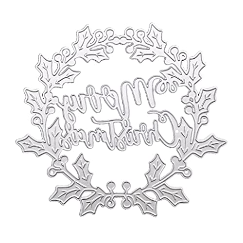 Metall-Stanzschablonen-Set mit Aufschrift "Merry Christmas", Girlande, Scrapbooking, Album, Papier, Karte, Vorlage, Prägung, Handwerk, Metall-Stanzformen-Set Metall-Stanzschablonen-Set mit Aufschrift "Merry Christmas", Girlande, Scrapbooking, Album, Papier, Karte, Vorlage, Prägung, Handwerk, Metall-Stanzformen-Set von ROYJJ