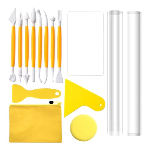 ROYJJ Keramik-Werkzeugset, Modellierwerkzeug-Set, Wachsschnitzzubehör, Tonwerkzeuge ROYJJ Keramik-Werkzeugset, Modellierwerkzeug-Set, Wachsschnitzzubehör, Tonwerkzeuge von ROYJJ