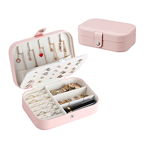 ROYWOO Reise-Schmuckkästchen für Damen - Kleine Schmuckschatulle Mit Ohrringhalter und Spiegel - Tragbar ROYWOO Reise-Schmuckkästchen für Damen - Kleine Schmuckschatulle Mit Ohrringhalter und Spiegel - Tragbar von ROYWOO
