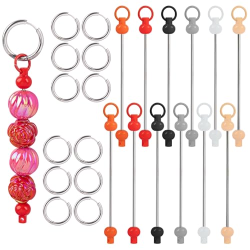 RP Remarkable Power, 12 Stück Perlen-Ohrringstangen für Bastelarbeiten, Schmuckherstellung, 6 Farben RP Remarkable Power, 12 Stück Perlen-Ohrringstangen für Bastelarbeiten, Schmuckherstellung, 6 Farben von RP Remarkable Power